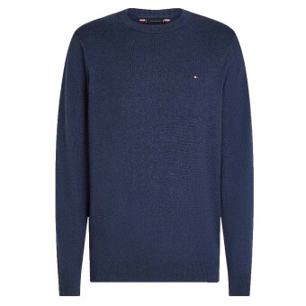 Tommy Hilfiger  - Tommy Hilfiger - TH cotton/cashmere crew neck | Strik Agean Sea