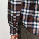 Gant - Gant - Flannel plaid shirt | Skjorte Cacao