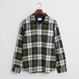 Gant - Gant - Herringbone | Overshirt Tartan Green