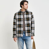 Gant - Gant - Herringbone | Overshirt Tartan Green