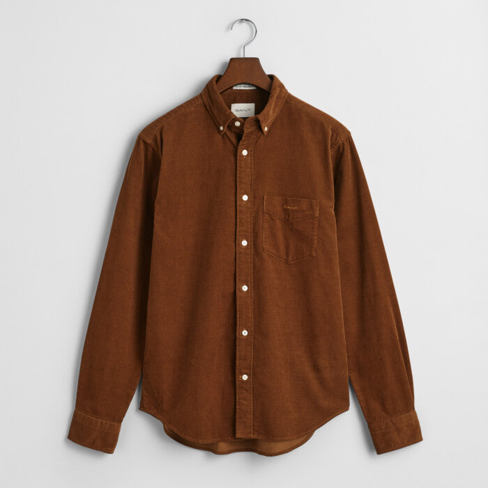 Gant - Gant - Corduroy shirt | Fløjlsskjorte Cacao