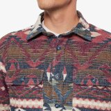 Signal - Signal - Aztec jacquard shirt | Overshirt Vintage Red