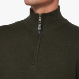 Signal - Signal - Klaus halfzip sweater | Strik Full Green Melange