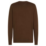 Tommy Hilfiger  - Tommy Hilfiger - TH cotton/cashmere crew neck | Strik Legacy Brown