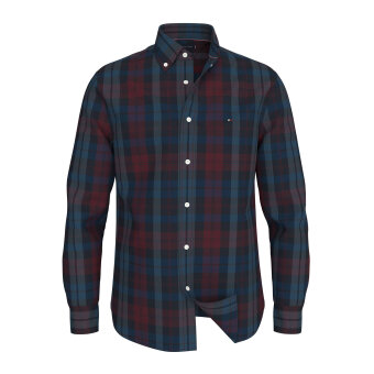 Tommy Hilfiger  - Tommy Hilfiger - Brushed blackwatch shirt | Skjorte Indigo Rouge