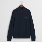 Gant - Gant - Cotton/wool 1/2 zip | Strik Marineblå