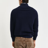 Gant - Gant - Cotton/wool 1/2 zip | Strik Marineblå