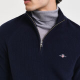 Gant - Gant - Cotton/wool 1/2 zip | Strik Marineblå