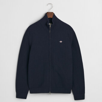 Gant - Gant - Textured | Cardigan Evening Blue 