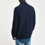 Gant - Gant - Textured | Cardigan Evening Blue 