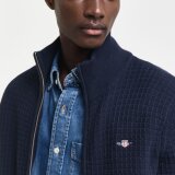 Gant - Gant - Textured | Cardigan Evening Blue 