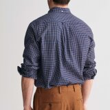 Gant - Gant - Jaspe tattersall shirt | Skjorte Persian Blue