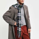 Gant - Gant - Herringbone scarf | Halstørklæde Tartan Green