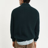 Gant - Gant - Cotton/wool 1/2 zip | Strik Tartan Green