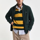 Gant - Gant - Textured | Cardigan Tartan Green