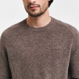 Gant - Gant - Wool blend crew neck | Strik Hazelnut Melange