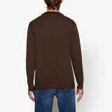 Signal - Signal - Klaus halfzip sweater | Strik Chocolat Brown