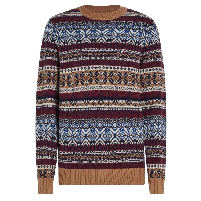 Tommy Hilfiger  - Tommy Hilfiger - Fair Isle Jumper | Strik Safari Canvas