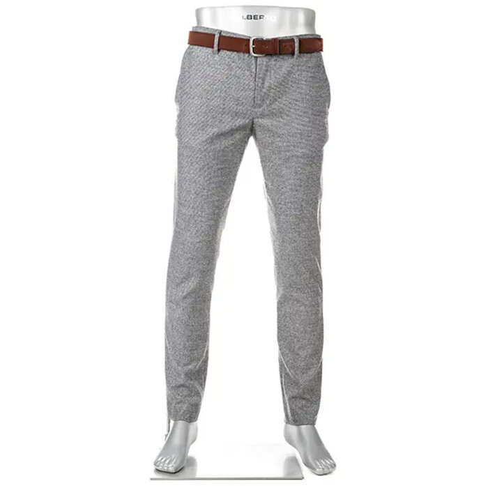 Alberto - Alberto - Lou mini oxford wool pants | Bukser Grey