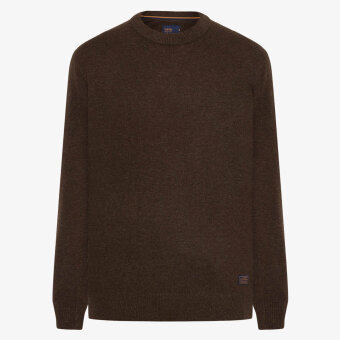 Signal - Signal - Ricco crewneck sweater | Strik Chocolat Brown