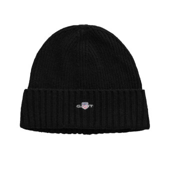 Gant - Gant - Shield wool beanie | Strik Hue Sort