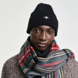 Gant - Gant - Shield wool beanie | Strik Hue Sort