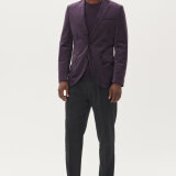 Matinique - Matinique - George | Velour Blazer Nightshade