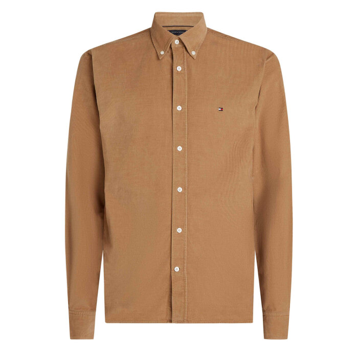 Tommy Hilfiger  - Tommy Hilfiger - Solid corduroy shirt | Skjorte Safari Canvas