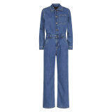 Sisters Point ( Dame ) - SISTERS POINT - OVEA-JU1 | JUMPSUIT MID BLUE WASH