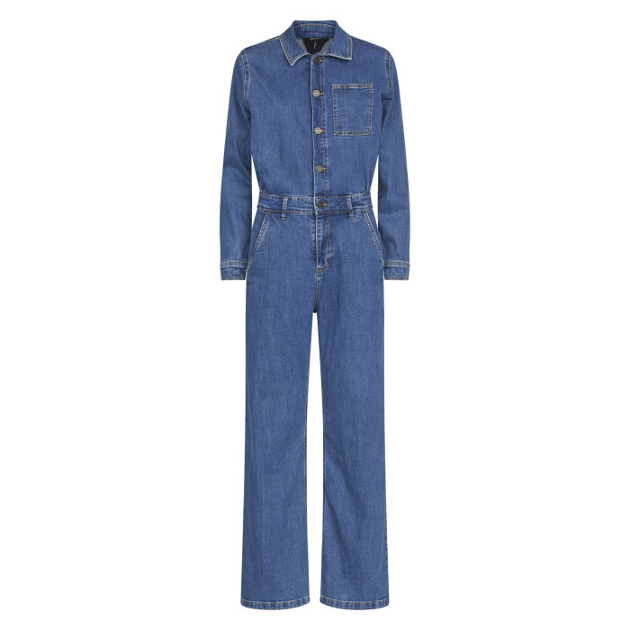 Sisters Point ( Dame ) - SISTERS POINT - OVEA-JU1 | JUMPSUIT MID BLUE WASH