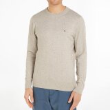 Tommy Hilfiger  - Tommy Hilfiger - TH cotton/cashmere crew neck | Strik Light Grey