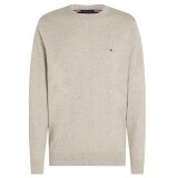 Tommy Hilfiger  - Tommy Hilfiger - TH cotton/cashmere crew neck | Strik Light Grey