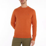 Tommy Hilfiger  - Tommy Hilfiger - TH cotton/cashmere crew neck | Strik Orange Thunder