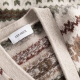 LES DEUX - Les Deux - Hordur fair isle | Cardigan desert Sand