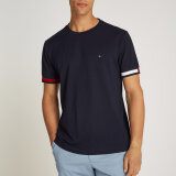 Tommy Hilfiger  - TH Global sripe flag cuff tee