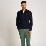 Tommy Hilfiger  - Tommy Hilfiger - Herringbone structure | Cardigan Marineblå