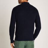 Tommy Hilfiger  - Tommy Hilfiger - Herringbone structure | Cardigan Marineblå