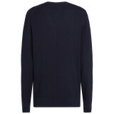 Tommy Hilfiger  - Tommy Hilfiger - Herringbone structure crew | Strik Marineblå