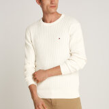 Tommy Hilfiger  - Tommy Hilfiger - Herringbone structure crew | Strik Ivory Petal