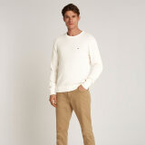 Tommy Hilfiger  - Tommy Hilfiger - Herringbone structure crew | Strik Ivory Petal