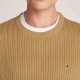 Tommy Hilfiger  - Tommy Hilfiger - Herringbone structure crew | Strik Safari Canvas