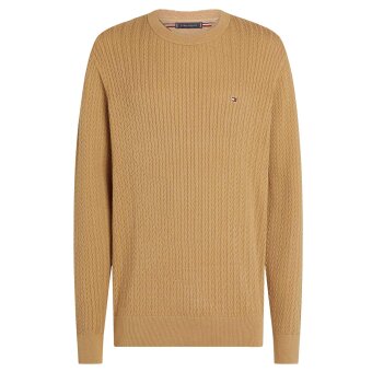 Tommy Hilfiger  - Tommy Hilfiger - Herringbone structure crew | Strik Safari Canvas