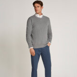 Tommy Hilfiger  - Tommy Hilfiger -  Herringbone structure crew | Strik Medium Grey