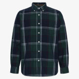 Signal - Signal - Floyd check shirt | Fløjlsskjorte Marineblå