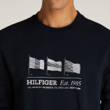 Tommy Hilfiger  - Tommy Hilfiger - Flag crew neck | Sweatshirt Desert Sky