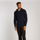 Tommy Hilfiger  - Tommy Hilfiger - Chunky cotton zip | Strik Marineblå