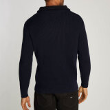 Tommy Hilfiger  - Tommy Hilfiger - Chunky cotton zip | Strik Marineblå