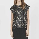 Sisters Point ( Dame ) - SISTERS POINT - LOW-401 | T-SHIRT TOP BLACK GOLD