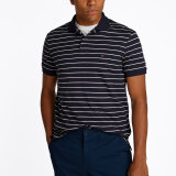 Tommy Hilfiger  - Tommy Hilfiger - Liquid cotton regular | Polo T-shirt Marineblå