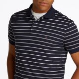 Tommy Hilfiger  - Tommy Hilfiger - Liquid cotton regular | Polo T-shirt Marineblå